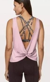 Lululemon Rare Twist Back Tank Pink Size 6 - $39 (22% Off Retail) - From  Kaylee