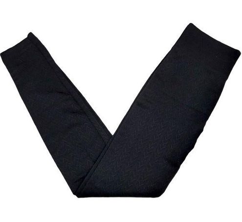 Black Fleece Lined Leggings ~M~ RN 63619