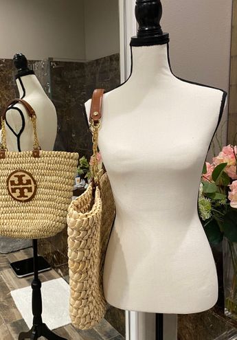 Tory Burch Straw Raffia Tote Handbag Purse Tan - $261 (47% Off Retail) -  From Bridgette