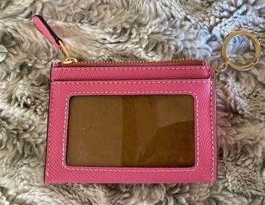 Coach Pink ID Card Holder Wallet with Lanyard Strap – Just Gorgeous Studio