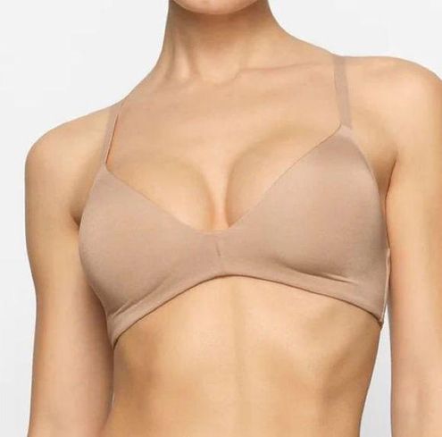 Skims Women's Brown Clay T-Shirt Demi Bra Size 34DD NWT