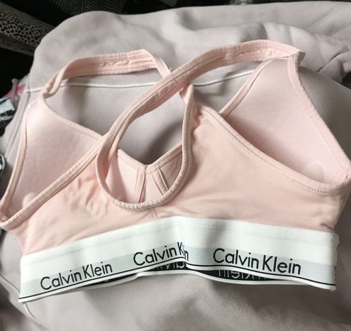 Calvin Klein Bra Small Pink Lift Cross RacerBack Modern Cotton Padded  Bralette - $33 - From Brooklyn