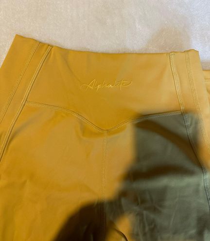 Alphalete Leggings Yellow Size M - $30 (55% Off Retail) - From gabriella
