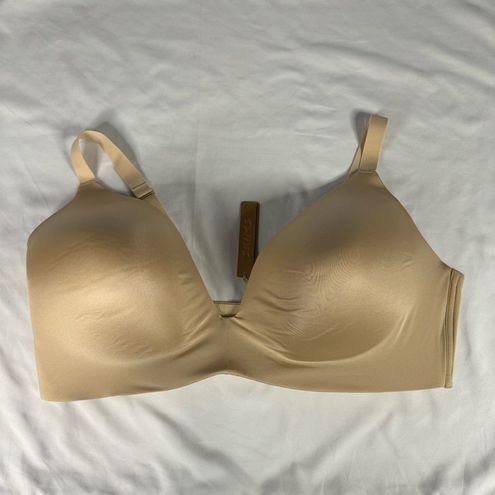 SKIMS NWT Nude Sand 46DD Wireless Form T-Shirt Demi Bra Kim