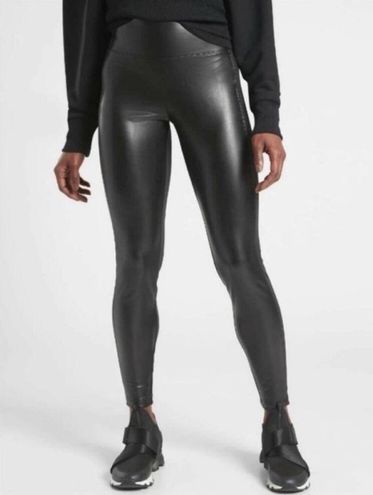 Athleta Delancey Gleam Shine Tight Black Moto Leggings Women's Size XSP -  $58 - From Marissa