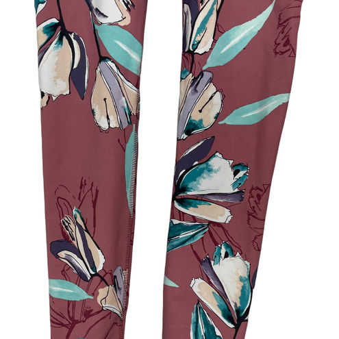 Calia by Carrie Underwood Pink Floral Energize 7/8 Active Leggings