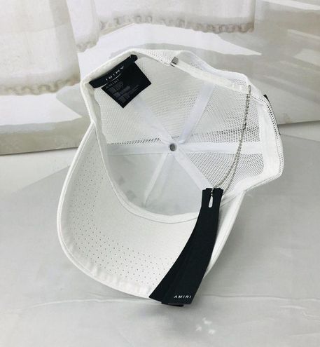 AMIRI Embroidered Paint Drip Core Logo Cap White - SS22 - US