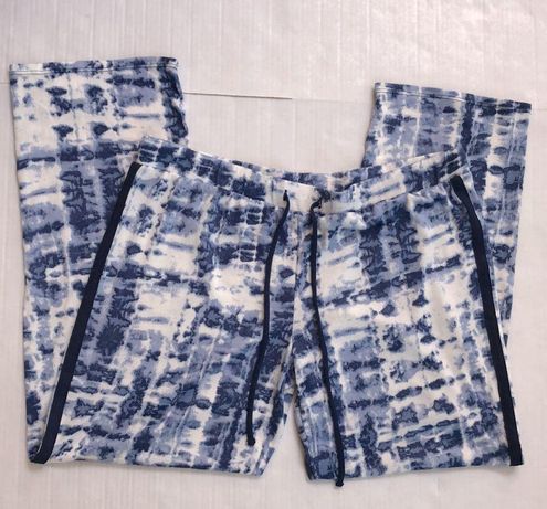 Lucky Brand Tie Dye Blue White Soft Loungewear Pajama Bottoms