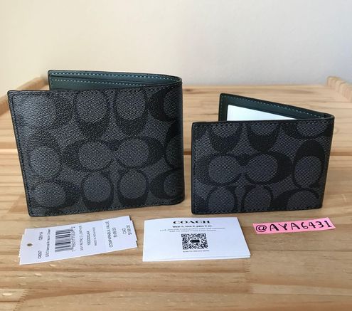 Coach Wallet Men Black - $135 (31% Off Retail) New With Tags