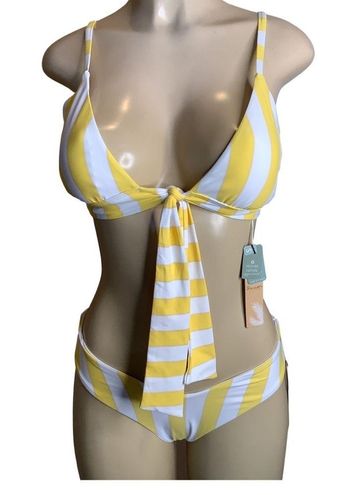 Swim Systems Yellow & White Bikini Set New With Tags - $80 New With Tags -  From GetFit