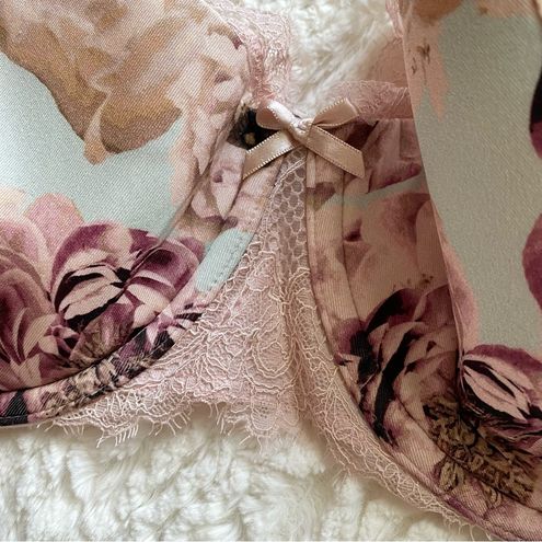 Cacique NWOT Lightly Lined French Balconette Bra Size 38DDD Floral Lace  Pink Multiple - $22 - From Ksenia