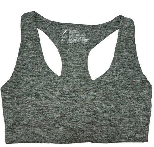 Zella Seamless Sports Bra Top Yoga Racerback Scoop Neck Workout Marled  Green S - $17 - From Michelle