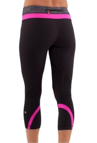 Lululemon Run Inspire Crop II Black/Wee Are From Space Black Combo