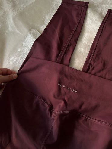 Paragon Maroon Sculpt Seam Buttery Soft Leggings Size L - $25