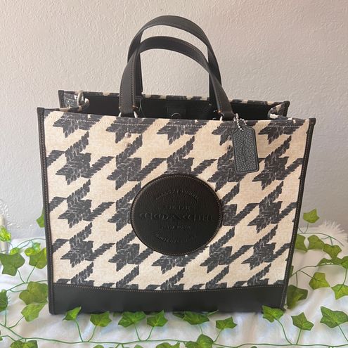 Dempsey tote 40 with buffalo online plaid print and coach patch