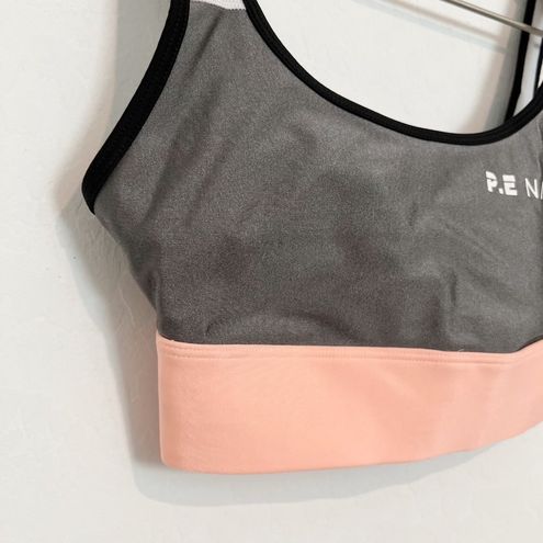 P.E Nation Athletic Colorblock Open Back Sports Bra Activewear