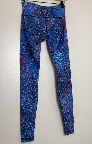 Lululemon Wunder Under Leggings Strive Multi Black Mermaid Print Size 4