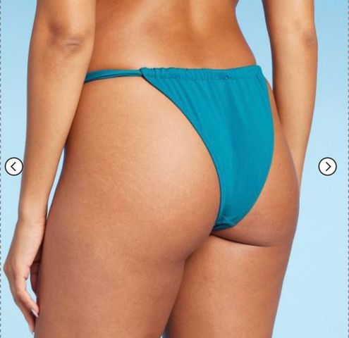 Women's Tunneled Ultra High Leg Bikini Bottom - Shade & Shore Teal