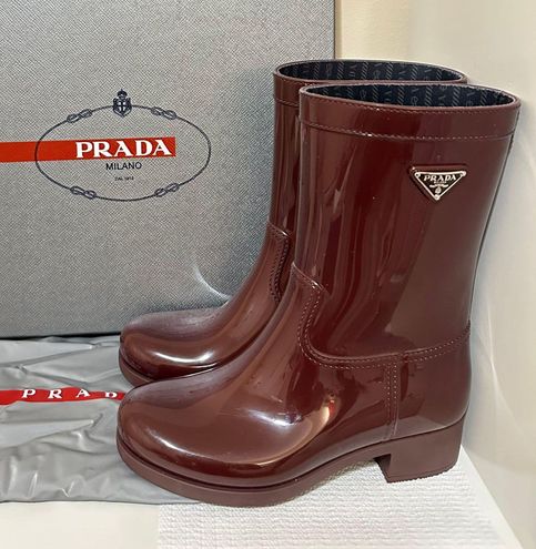 Prada Sport Rubber Boots Red Size 6 - $401 (57% Off Retail) - From Krysllin