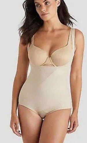 SlimShaper by Miracle Brands Women's Tummy Tuck WYOB Bodysuit - Warm Beige  XXL - $14 New With Tags - From Sonya