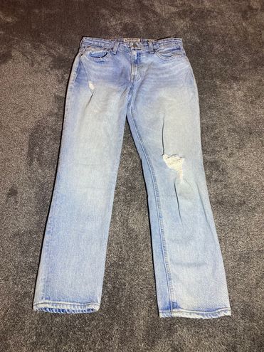 Lucky Brand Mid Rise Sienna Boyfriend Jeans Womens 2 Distressed Light Blue  Denim