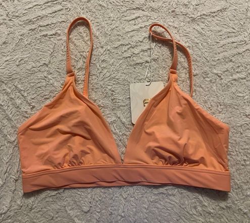 Fabletics Fine Touch Triangle Bralette Coral Pink - $30 New With