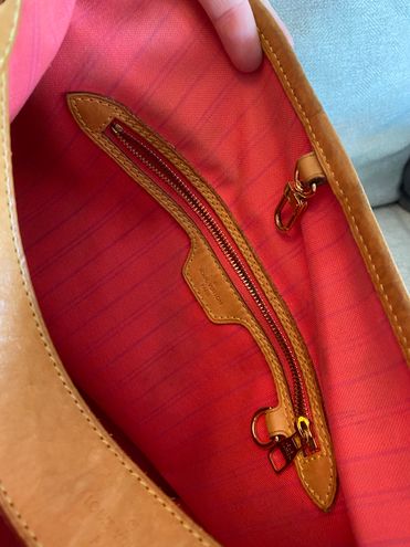 Louis Vuitton Delightful Damier azur, Hot Pink Interior, Discontinued Tan -  $1100 (65% Off Retail) - From Emmaline