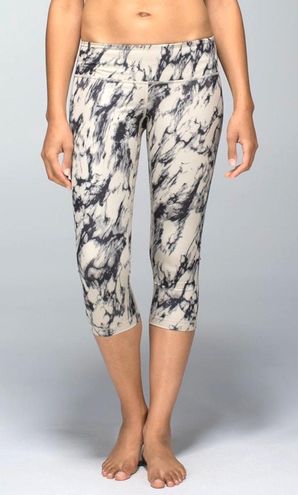 Lululemon athletica Wunder Under Tie Dye Marble Crop Leggings