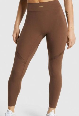 Whitney Simmons v2 gymshark brown scrunch butt leggings EUC size small