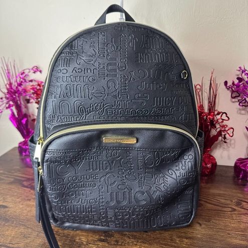 Pre-owned Juicy Couture Velvet Backpack In Grey