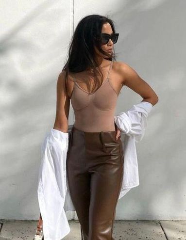 SKIMS Sculpting Thong Bodysuit S/M Tan - $40 (41% Off Retail) - From Ali