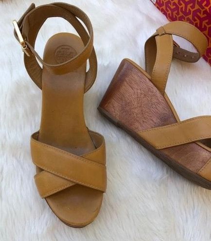 Tory Burch Almita Wedge Sandals Size  Brown - $135 (54% Off Retail) -  From April