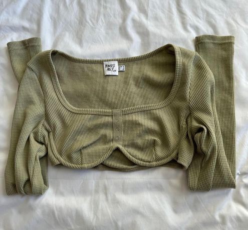 Princess Polly Becca Long Sleeve Crop Top