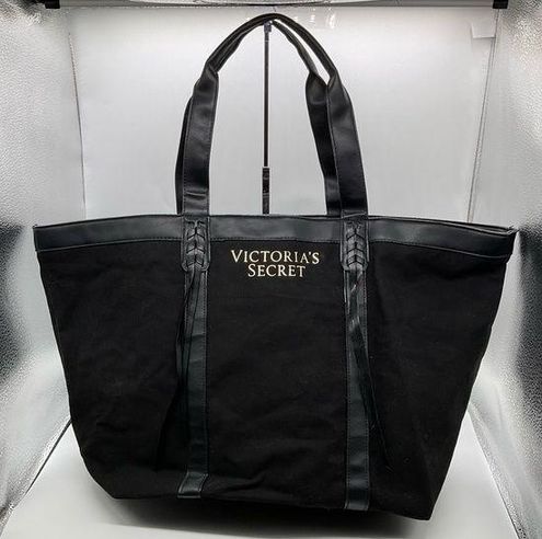 Victoria's Secret, Bags, Victorias Secret Black Tote Nwot