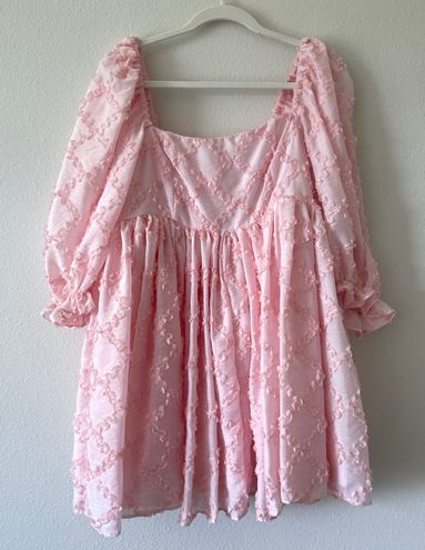 Perfect Embrace Pink Babydoll Mini Dress