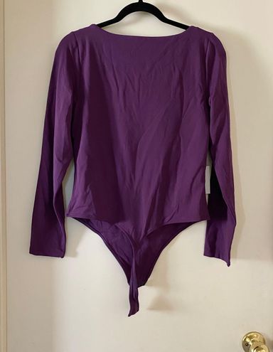 Aritzia NWT Babaton Contour Lange Bodysuit in Dewberry Purple Size XL - $49  New With Tags - From Angelica