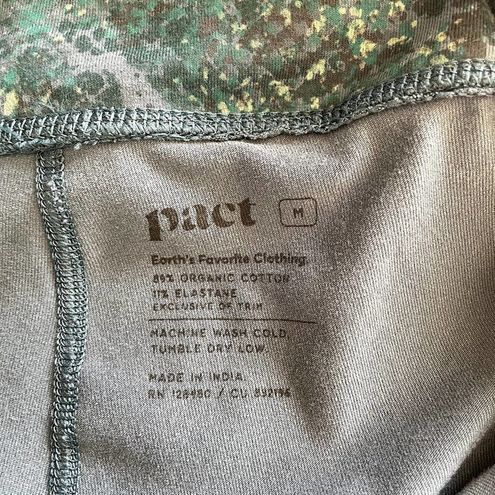 Pact Leggings Womens Medium Green Snakeskin Print Organic Cotton - $17 -  From Kristen