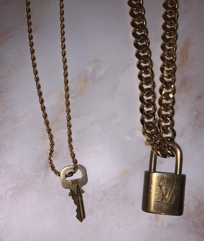 Louis Vuitton Lock and Key Necklace Gold - $145 (58% Off Retail