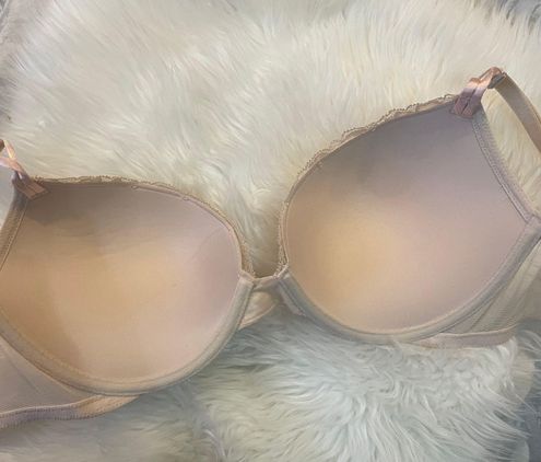 Victoria's Secret Bombshell Bra Size 32C Cream Beige Nude Purple
