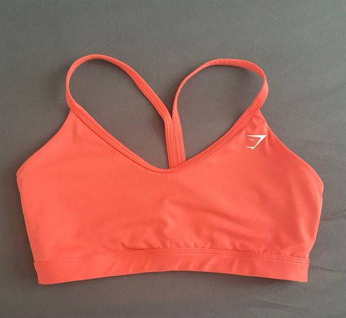 Gymshark V Neck Training Sports Bra - Pink Size M - $29 (51% Off