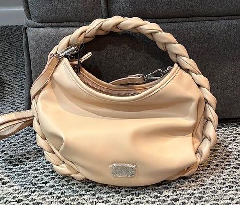 Madden NYC Women's Women's Braided Crossbody Bag Nude 