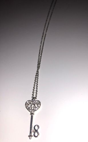 Accessories :: Necklaces :: Real Lock & Key Pendant Silver Long-Necklace 279