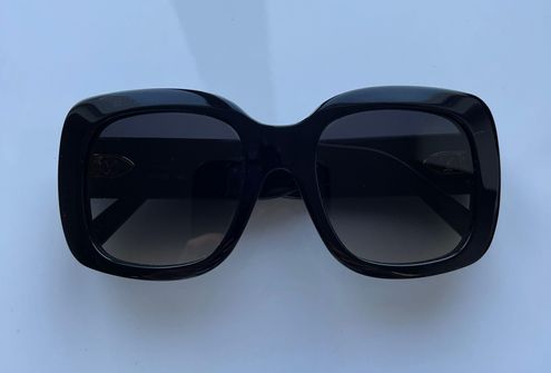 Louis Vuitton LV Empreinte Square Sunglasses Black Acetate ref