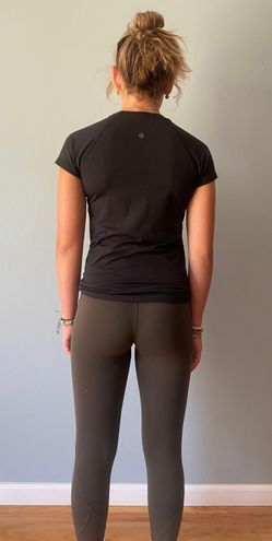 Lululemon Dark Olive Fast and Free High Rise Tight 25” Green Size