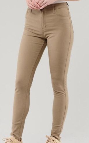 hollister khaki pants womens
