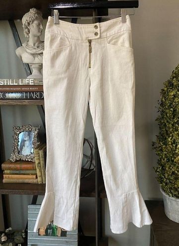 Topshop Stretch Flare Cropped Jeans White Womens Size 2 - $24 - From kelly