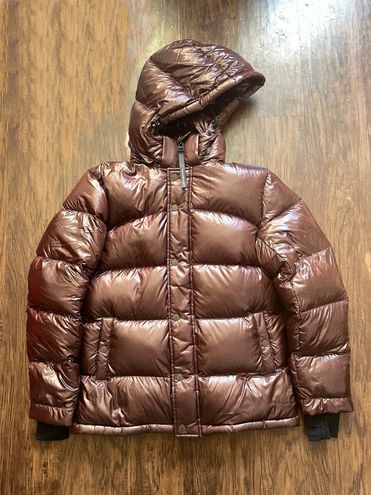 Aritzia Women's The Super Puff2O Men's Jacket in Ric Heather Mocha Brown Size Xs