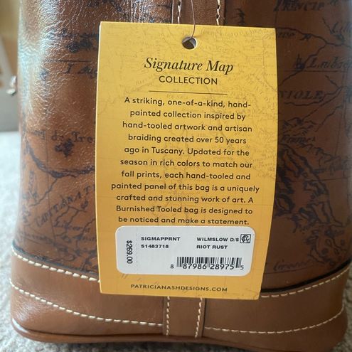 Wilmslow Drawstring Bag - Signature Map – Patricia Nash