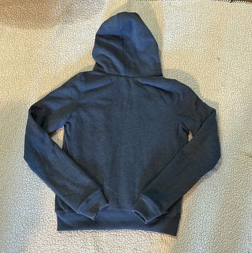 Hollister Co. Faux Fur Zip-Up Sweatshirt Blue Size M - $60 (60% Off