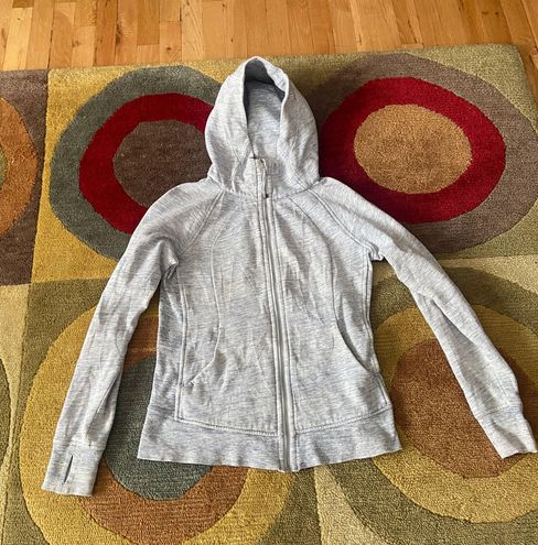 Lululemon Scuba Hoodie Plush Chambray and Alpine White Light Blue